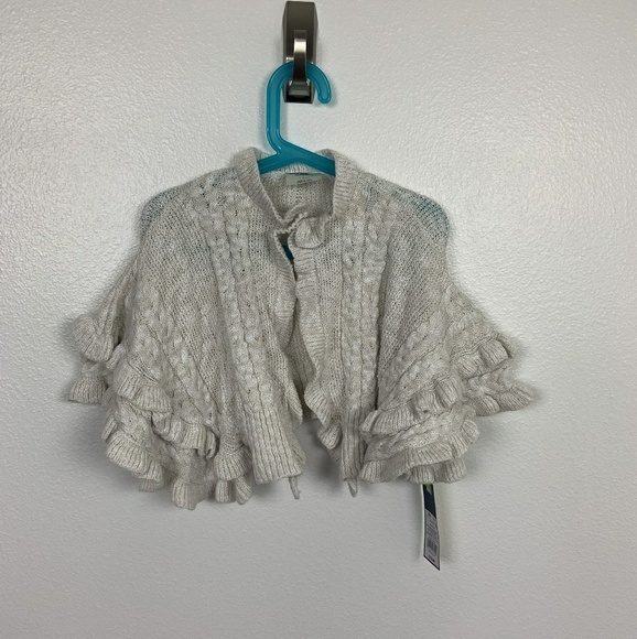 Toddler Girls/' Cream Poncho Sweater Genuine Kids from OshKosh Size 5T NWT